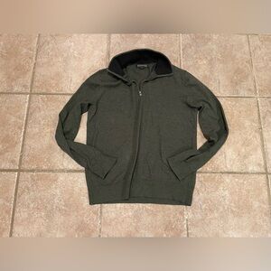 Banana Republic Men's Olive Zip-Up Sweater